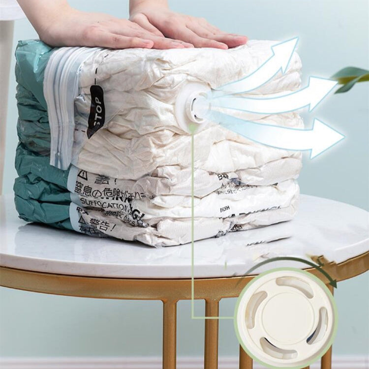 Grand sac cubique sous vide et hermétique. Nouvelle technologie brevetée, pas besoin de pompe. Permet de récupérer 80% d'espace, protège vos vêtements et couettes contre l'humidité, la saleté, la moisissure, les odeurs, etc. Première qualité.