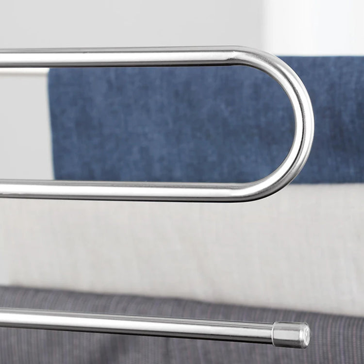 Cintre en acier inoxydable à 5 espaces en forme de S, très solide et indéformable, produit coup de coeur et Premium. La livraison prioritaire est offerte !