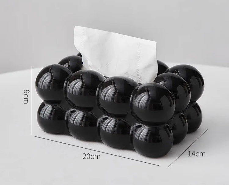 Boîte à mouchoirs design nuage en résine élégante, durable et facile à nettoyer, avec grande ouverture pratique, idéale pour salon, chambre, cuisine, salle de bain ou voiture, décoration moderne et cadeau original. Livraison offerte !