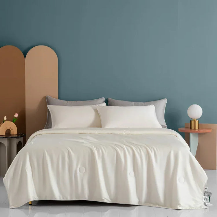 Couette d’été rafraîchissante en soie glacée – double face froide, légère, douce et respirante – anti-humidité, hypoallergénique, idéale pour dormeurs sensibles à la chaleur, couette COOL. La livraison prioritaire est offerte !
