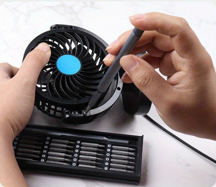 Jeu de tournevis de précision 25 en 1, magnétique, multi-embouts en acier haute résistance, avec manche en aluminium antidérapant - le kit essentiel à avoir chez soi en cas de besoin ou d’urgence. Livraison offerte !
