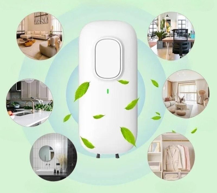 Mini purificateur d'air performant et silencieux, avec générateur d'ions négatifs pour éliminer les odeurs dans la cuisine, chambres, salles de bain et espaces pour animaux, couvre une pièce. La livraison prioritaire est offerte !