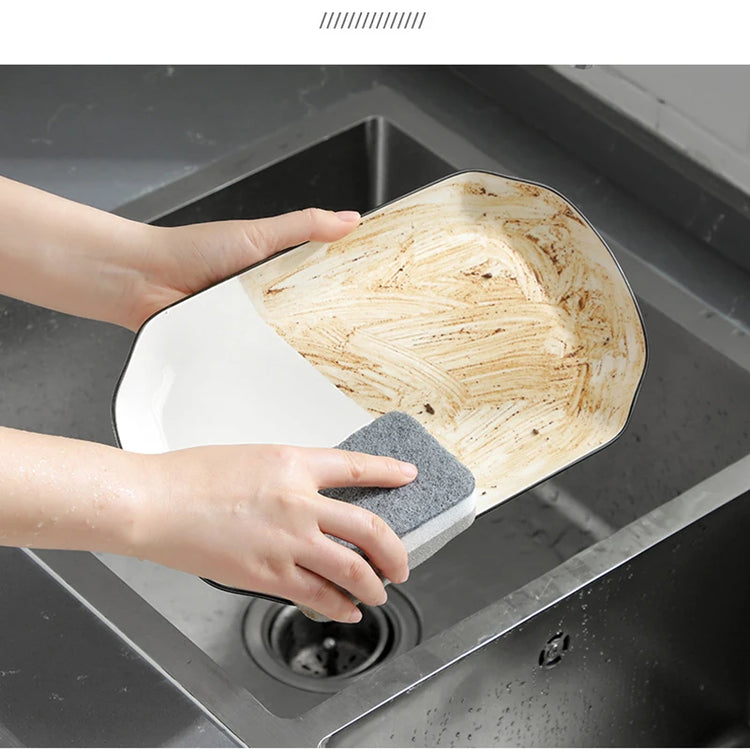 Éponges de nettoyage durables et écologiques pour la vaisselle et la cuisine, non abrasives et réutilisables, idéales pour tous types de surfaces, efficacité supérieure garantie. La livraison est offerte !