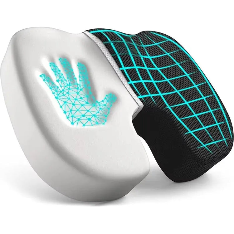 Coussin ergonomique en mousse à mémoire de forme, il soulage le dos, le coccyx, la sciatique, les hémorroïdes et la colonne vertébrale – Confort ultime pour longues heures assises – Antidérapant, lavable – Coussin Premium. Livraison prioritaire offerte !
