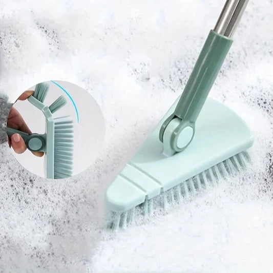 Brosse de nettoyage pour salle de bain et douche avec long manche de 95cm, tête flexible, 180°, idéale pour les sols, murs et autres surfaces, agréable à manipuler, parfaite pour tous vos besoins en nettoyage. La livraison prioritaire est offerte !