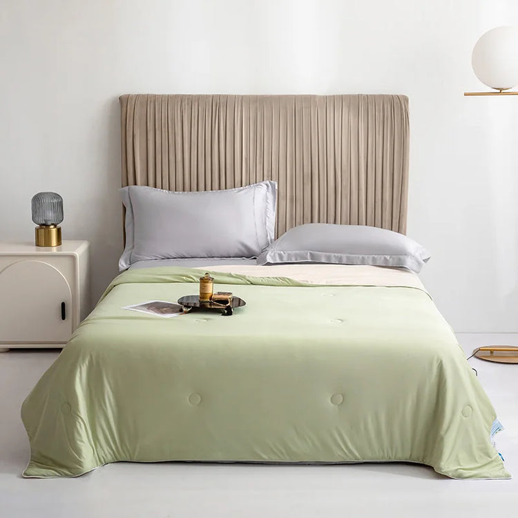 Couette d’été rafraîchissante en soie glacée – double face froide, légère, douce et respirante – anti-humidité, hypoallergénique, idéale pour dormeurs sensibles à la chaleur, couette COOL. La livraison prioritaire est offerte !