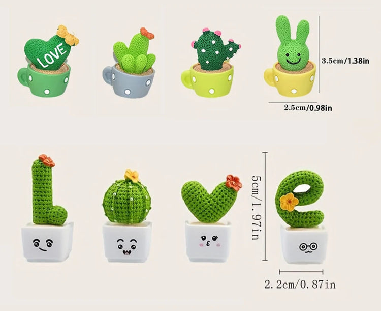 Mini plantes décoratives « LOVE » trop mignonnes – Le mot le plus doux de la langue, décliné en cactus laineux à poser partout. Livraison prioritaire offerte !