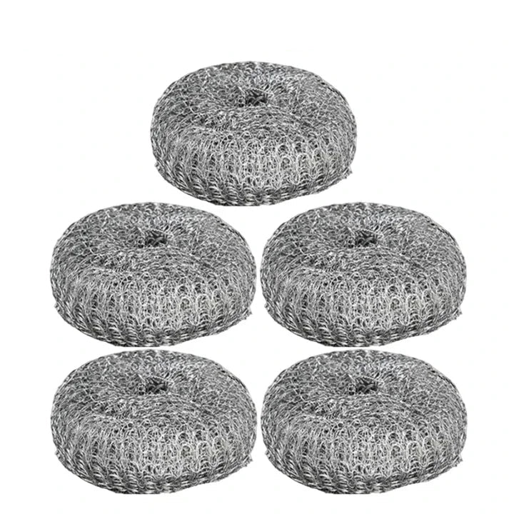 Brosse à récurer inox avec poignée ergonomique, anti-rouille, ultra résistante pour casseroles, poêles et grilles – Élimine les taches tenaces sans effort. La livraison prioritaire est offerte !