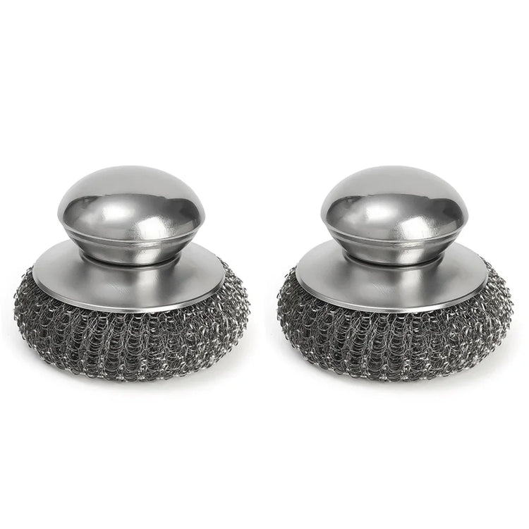 Brosse à récurer inox avec poignée ergonomique, anti-rouille, ultra résistante pour casseroles, poêles et grilles – Élimine les taches tenaces sans effort. La livraison prioritaire est offerte !