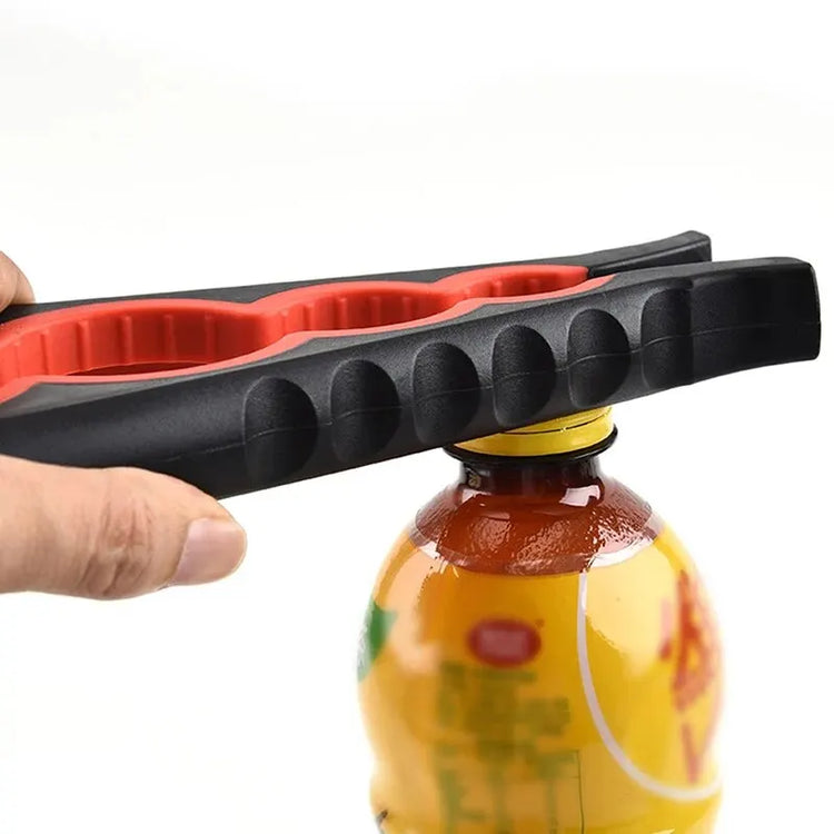 Ingénieux ouvre-bocal 4 en 1, ergonomique et antidérapant – Idéal pour ouvrir facilement bocaux, bouteilles et canettes sans effort, même avec les mains mouillées ou douloureuses. La livraison prioritaire est offerte !