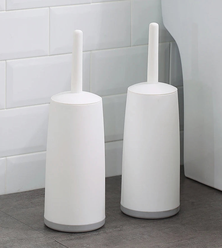 Magnifique brosse WC avec socle anti-goutte, tête amovible lavable à poils denses, poignée antidérapante confortable, base silicone antidérapante. La livraison prioritaire est offerte!