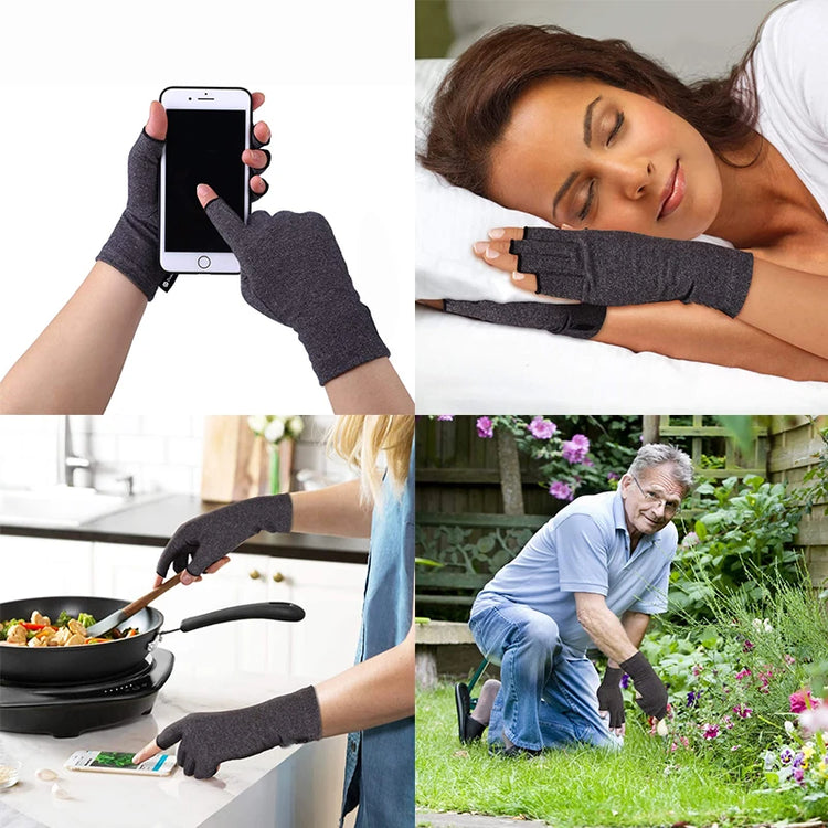 Gants de compression thérapeutiques pour douleurs articulaires et arthrite – Soulagement efficace de la douleur et des gonflements – Mobilité préservée, confort respirant, gants Premium, à porter toute la journée sans gêne. Livraison prioritaire offerte !