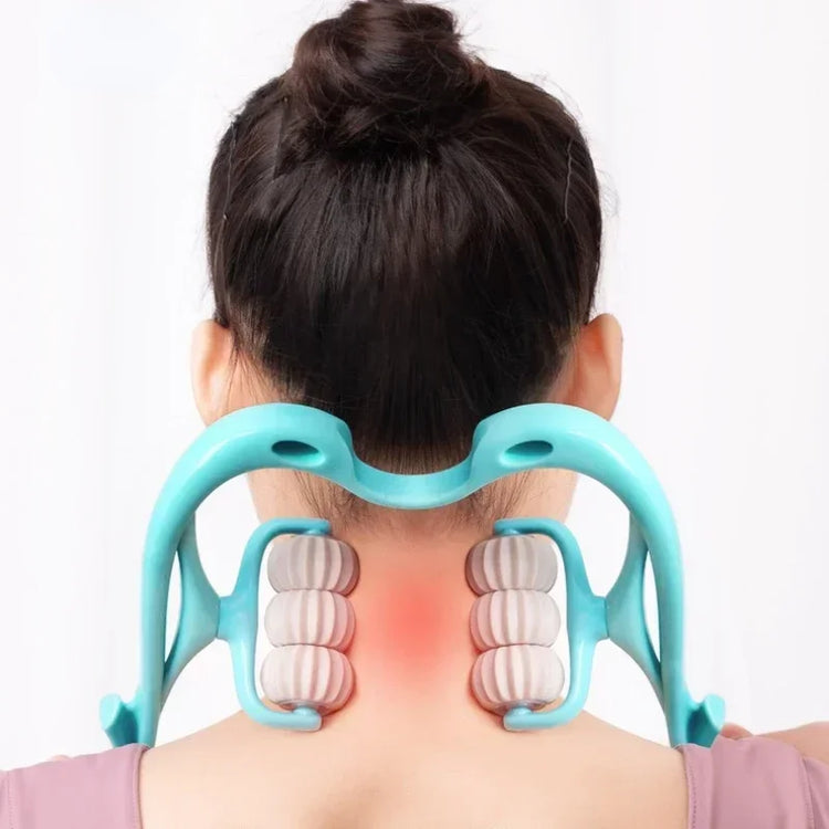 Fabuleux masseur manuel à 6 rouleaux rotatifs pour le cou et les épaules – Soulage efficacement les tensions cervicales, les raideurs musculaires, le stress accumulé et les douleurs au haut du dos. Livraison prioritaire offerte !