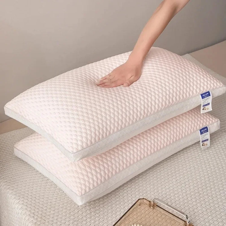 Oreiller d'été rafraîchissant en soie glacée, avec maille respirante et soutien 3D ergonomique – fraîcheur instantanée, confort moelleux et lavable en machine, 48x74cm. La livraison prioritaire est offerte !