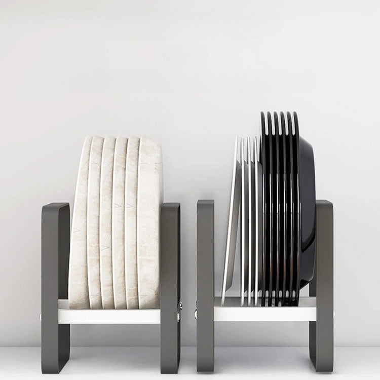 Support de rangement vertical en acier, élégant et résistant, optimise l'espace, idéal pour organiser votre plan de travail, vos placards de cuisine, sert également d'égouttoir. Support haut de gamme. Livraison offerte !