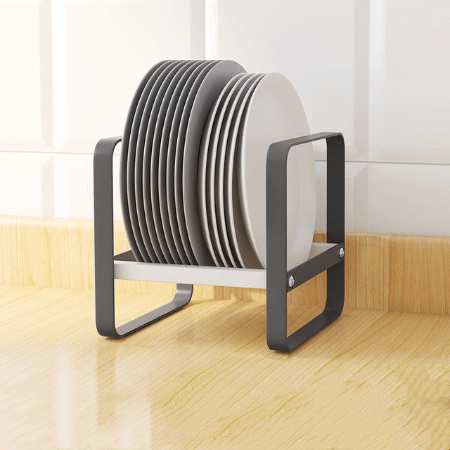 Support de rangement vertical en acier, élégant et résistant, optimise l'espace, idéal pour organiser votre plan de travail, vos placards de cuisine, sert également d'égouttoir. Support haut de gamme. Livraison offerte !