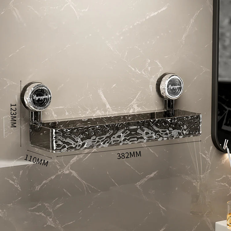 Superbe étagère de rangement pour salle de bain et douche avec puissantes ventouses, étagère de rangement décorative, installation sans perçage ni outils. La livraison prioritaire est offerte !