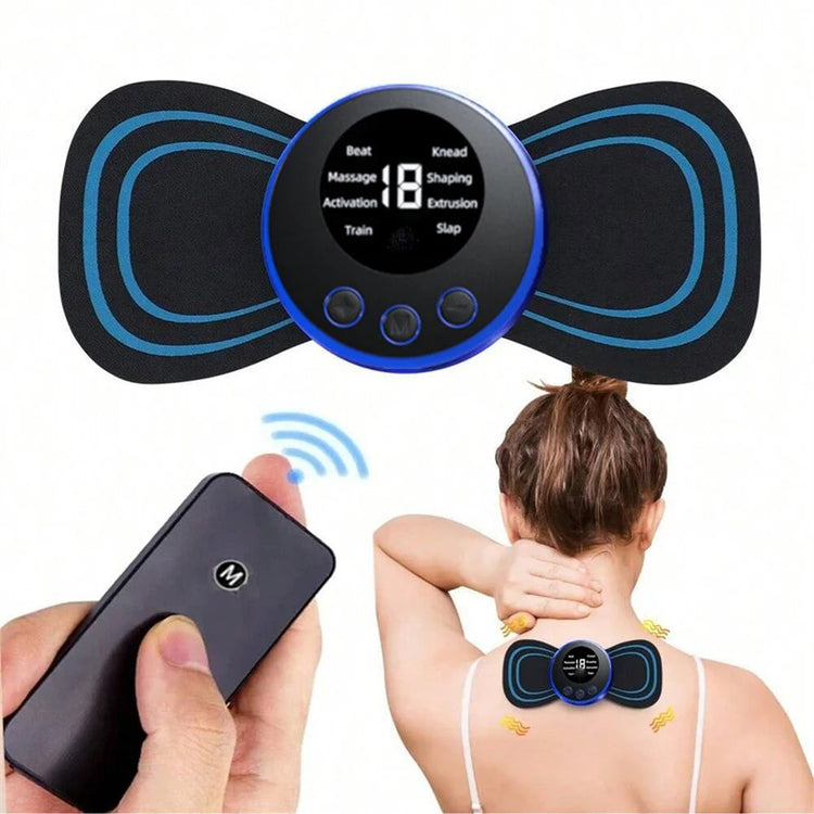 Mini masseur électronique de tissus profonds, 19 vitesses et 8 modes – Patch de massage portable pour soulager la douleur, détendre les muscles et améliorer la circulation – Nombreux bienfaits réels. Livraison offerte !