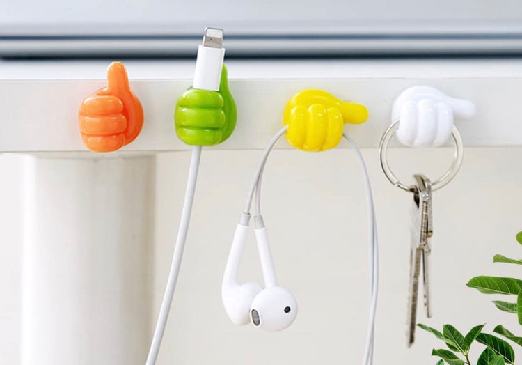 Crochets amusants et pratiques en forme de petites mains, autocollant à forte adhérence, des centaines d’utilisations possibles. La livraison est offerte!