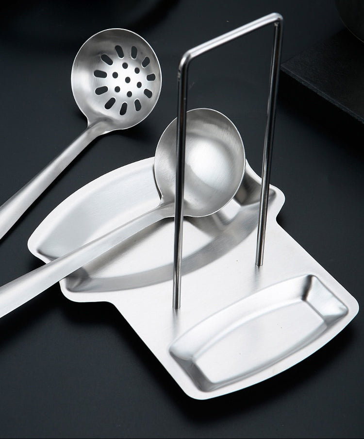 Magnifique repose-ustensiles en acier inoxydable pour une surface de travail propre et dégagée. La livraison prioritaire est offerte !