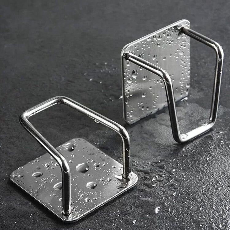 Supports auto-adhésifs en acier inoxydable pour éponges de cuisine et divers accessoires. La livraison est offerte !