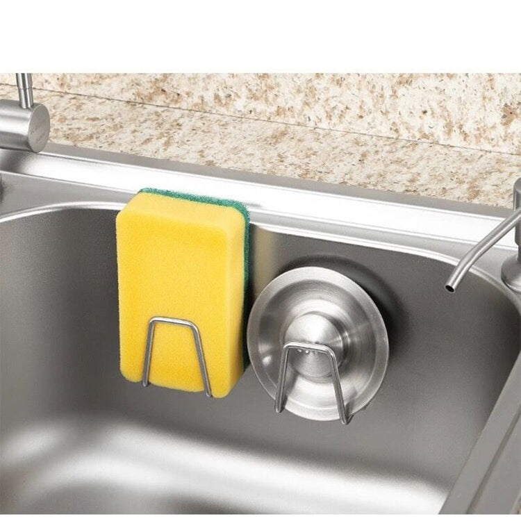 Supports auto-adhésifs en acier inoxydable pour éponges de cuisine et divers accessoires. La livraison est offerte !