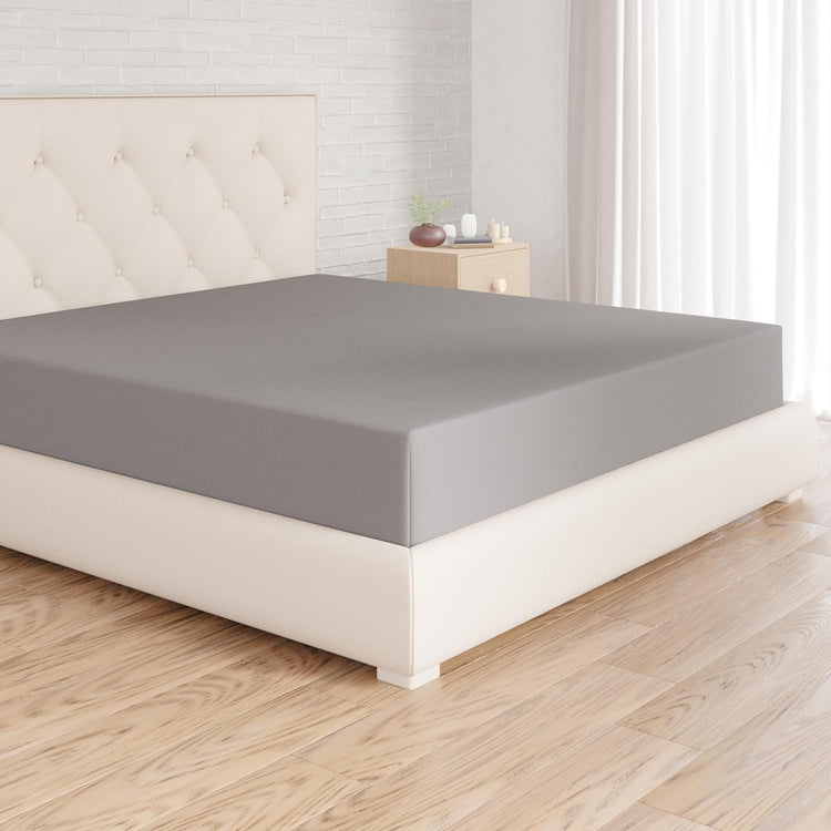 Drap-housse Premium en microfibre - Facilité d'installation, entretien aisé, douceur exceptionnelle, rendement énergétique, anti-plis, superbe couleur et ajustement parfait pour matelas jusqu'à 35 cm. La livraison prioritaire est offerte !