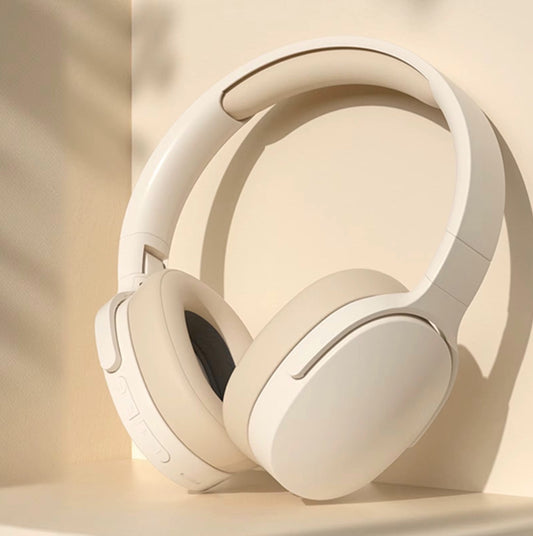 Casque audio Bluetooth 5.3 sans fil, pliable, réduction de bruit intelligente, son stéréo HiFi, micro intégré, coussinets confort en similicuir, autonomie 10h et option filaire incluse ! Musique, appels et jeux. Livraison prioritaire offerte !