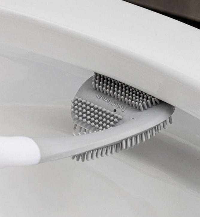 Brosse WC en silicone avec tête de golf, ingénieuse, pratique, hygiénique, design moderne, pour un nettoyage immaculé. La livraison est offerte!