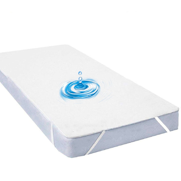 Protège matelas Premium, imperméable en coton respirant, 4 coins élastiques, imperméable et respirant, discret, installation simplissime, lavable en machine et sèche-linge, pour matelas de 5 à 35cm. Livraison prioritaire offerte !