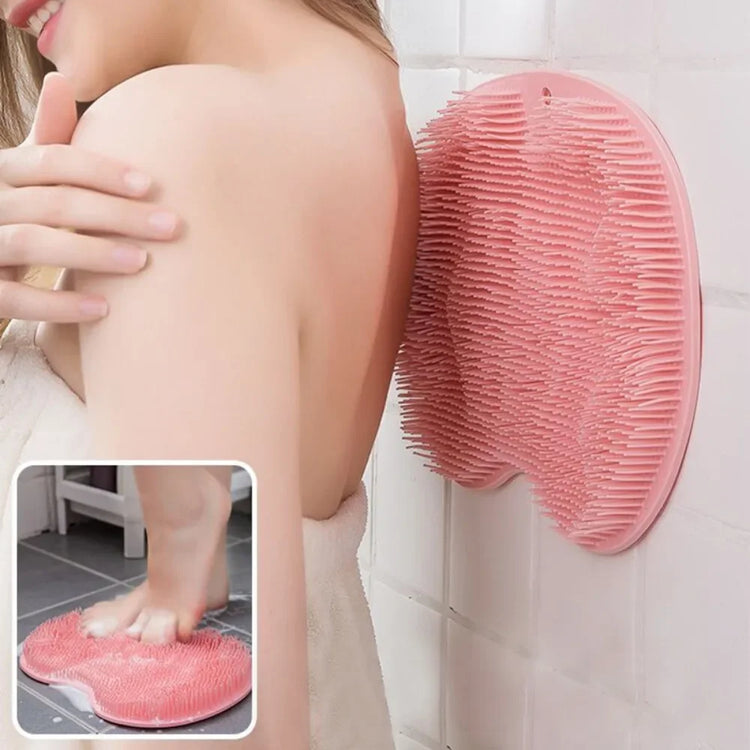 Tapis de massage exfoliant en silicone doux, brosse de lavage pour pieds et dos avec ventouses antidérapantes, nettoyage sans effort, utilisable sur tout le corps, durable et ergonomique. La livraison est offerte !