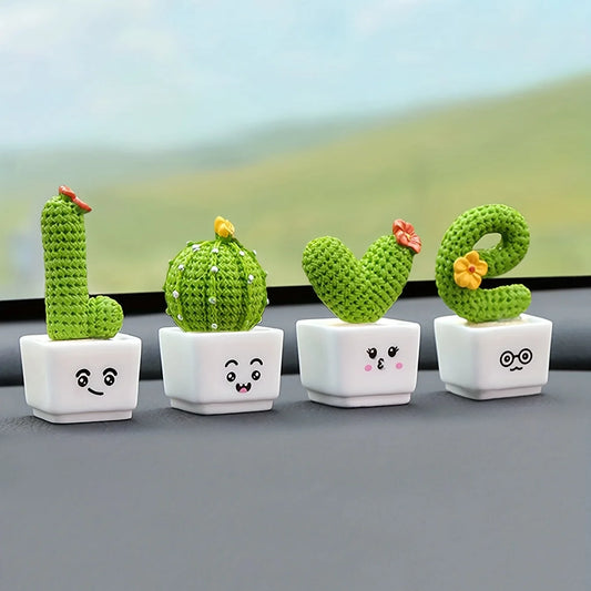 Mini plantes décoratives « LOVE » trop mignonnes – Le mot le plus doux de la langue, décliné en cactus laineux à poser partout. Livraison prioritaire offerte !