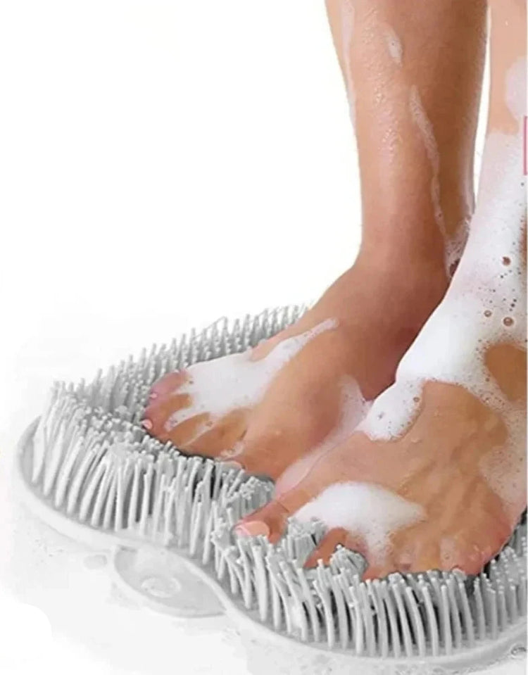 Tapis de massage exfoliant en silicone doux, brosse de lavage pour pieds et dos avec ventouses antidérapantes, nettoyage sans effort, utilisable sur tout le corps, durable et ergonomique. La livraison est offerte !