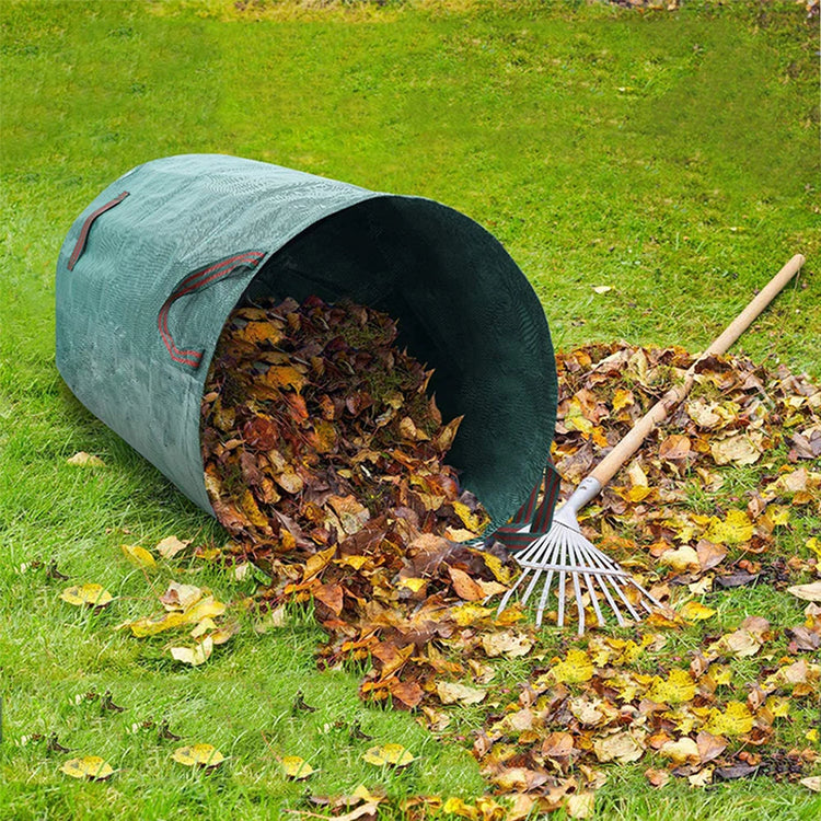 Sacs de jardin indéchirables de 272 litres, conteneur Premium de collecte de feuilles et débris, sacs multifonctionnels réutilisables et imperméables en polypropylène. La livraison prioritaire est offerte !