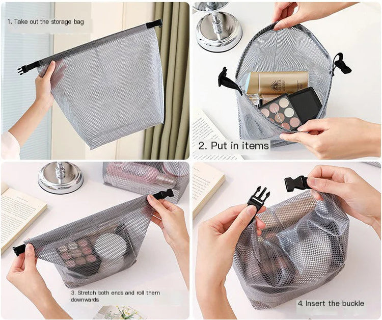 Trousse de toilette multifonction étanche, robuste et élégante – Organiseur pratique pour cosmétiques, maquillage et divers accessoires. Livraison offerte !