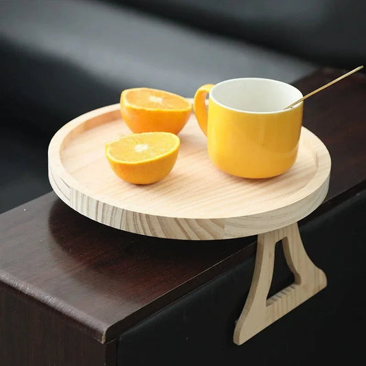 Ingénieux plateau de canapé en bois pliable – Ultra stable, sans montage, antidérapant, s’adapte à tous les accoudoirs (7 à 30 cm). La livraison prioritaire est offerte !