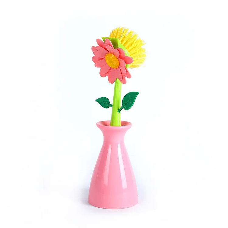 Vase Shape Pot Wash Brush Kitchen Supplies Wash Pot Brush Kitchen Dish Sink Hearth Long Handle Cleaning Tool