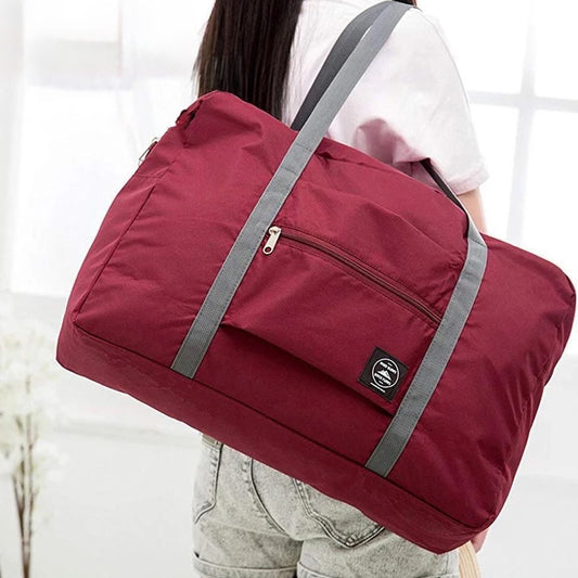 Sac de voyage pliable 25 L – Ultra-léger, imperméable, grande capacité, rangement compact, idéal cabine avion, week-end, sport, plage, shopping – Fixation sur valise. Livraison offerte !