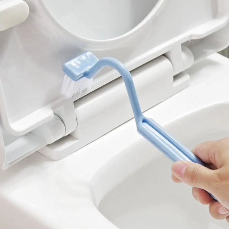 Toilet Cleaning Brush S Shape Portable Wc Scrubber Curved Side Bending Handle Corner