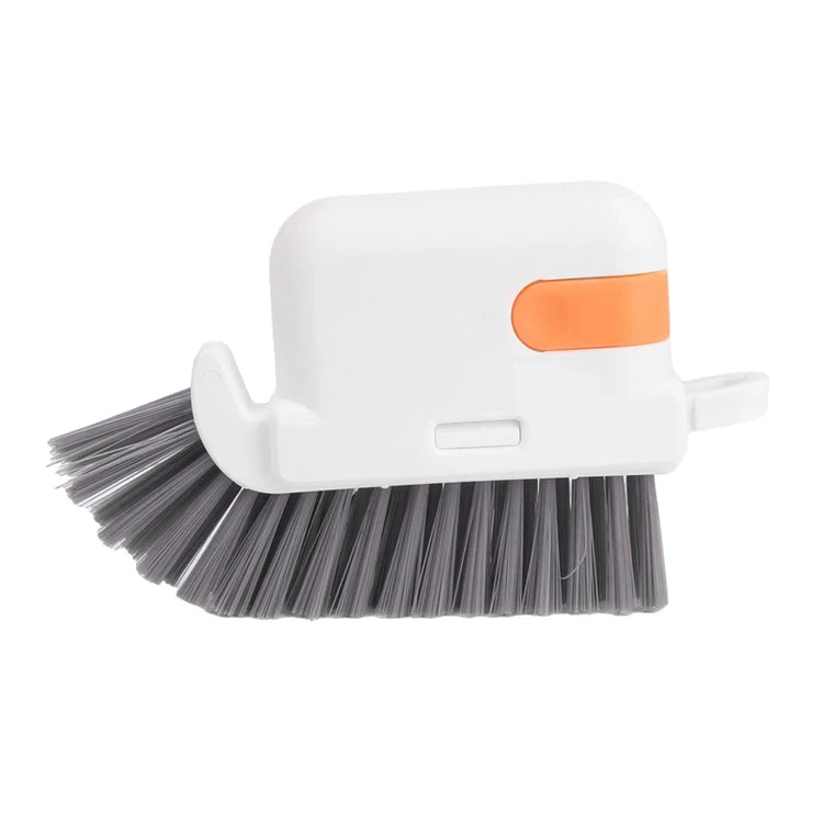 Ingénieuse brosse de nettoyage multifonctionnelle pour rainures de fenêtres, coins et surfaces étroites avec tête détachable, grattoir et poils haute qualité pour un nettoyage en profondeur et hygiénique. La livraison est offerte !