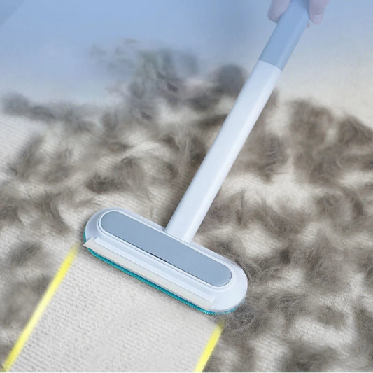 Ingénieuse brosse anti-poils 4 en 1 réutilisable pour chiens et chats – Nettoyeur de tapis, canapés, meubles, moustiquaires et vitres, lavable, respectueuse des tissus, ultra-efficace contre poils, poussière et débris. Livraison offerte !