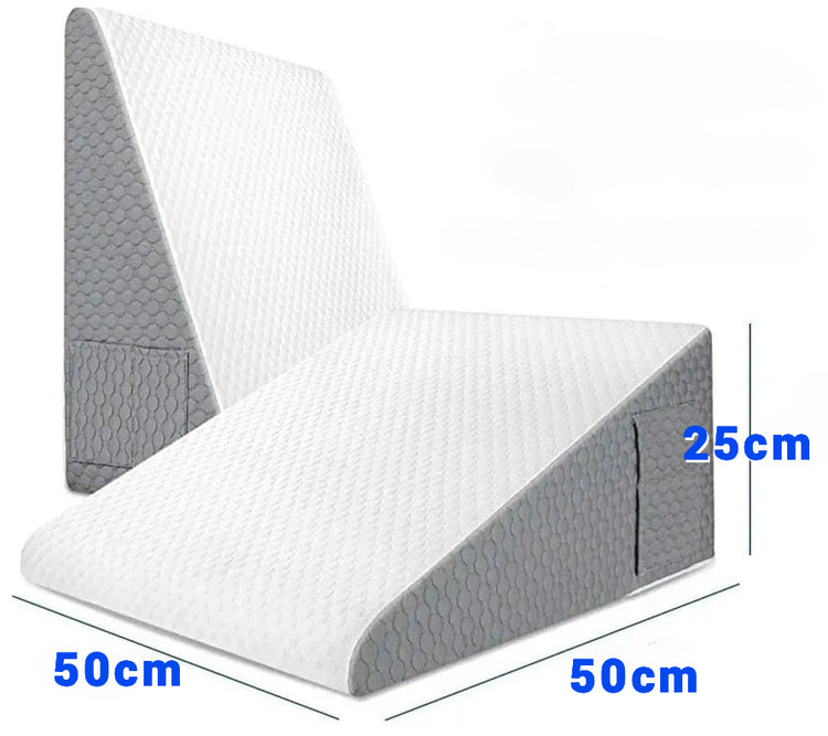 Coussin-triangle 4-en-1  Premium : Soulage efficacement les tensions aux jambes, offre un soutien ergonomique et un confort ultime. La livraison prioritaire est offerte !