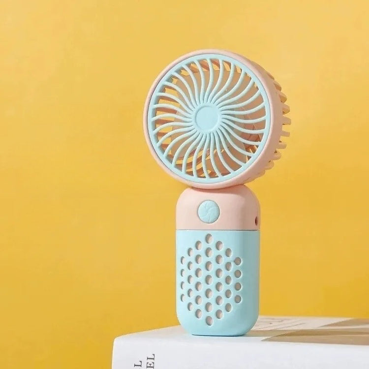 Ventilateur très mignon, portable, rechargeable, USB, compact et portable. La livraison prioritaire est offerte !