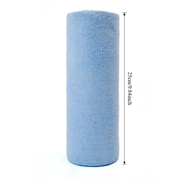 Rouleau de 20 grands chiffons de cuisine en microfibre réutilisables 25x25 cm, chiffons à vaisselle ultra absorbants, remplacent les essuie-tout jetables, épais, lavables et économiques. Livraison offerte !