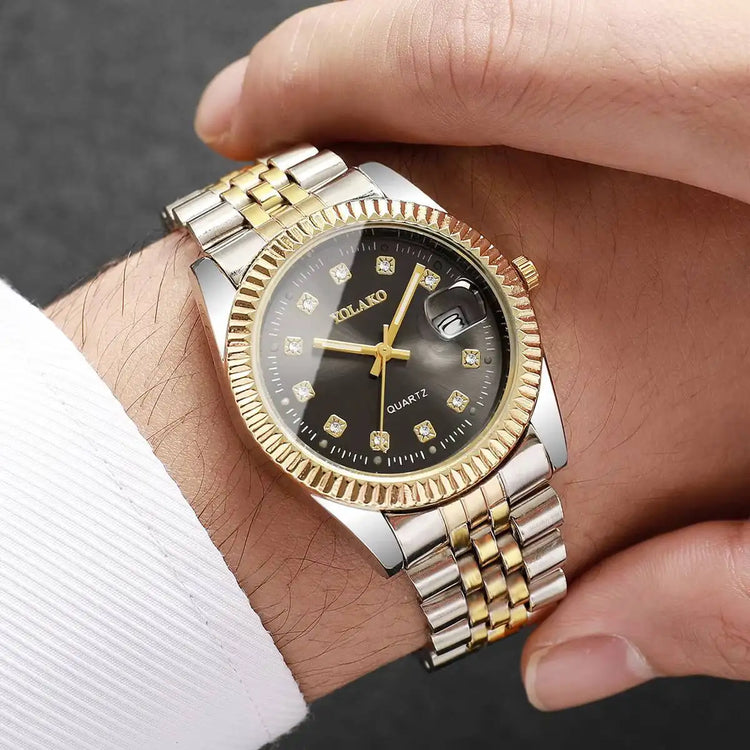 Montre élégante, style bijou avec cadran orné de pierres brillantes, disponible en version pour femme et pour homme. Livraison prioritaire offerte !