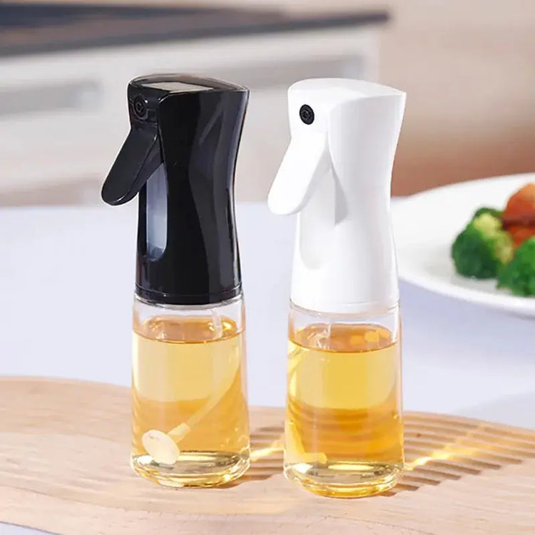 1pc 200ml/300ml Oil Spray Bottle Kitchen Cooking Olive Oil Dispenser Camping BBQ Baking Vinegar Soy Sauce Sprayer Containers