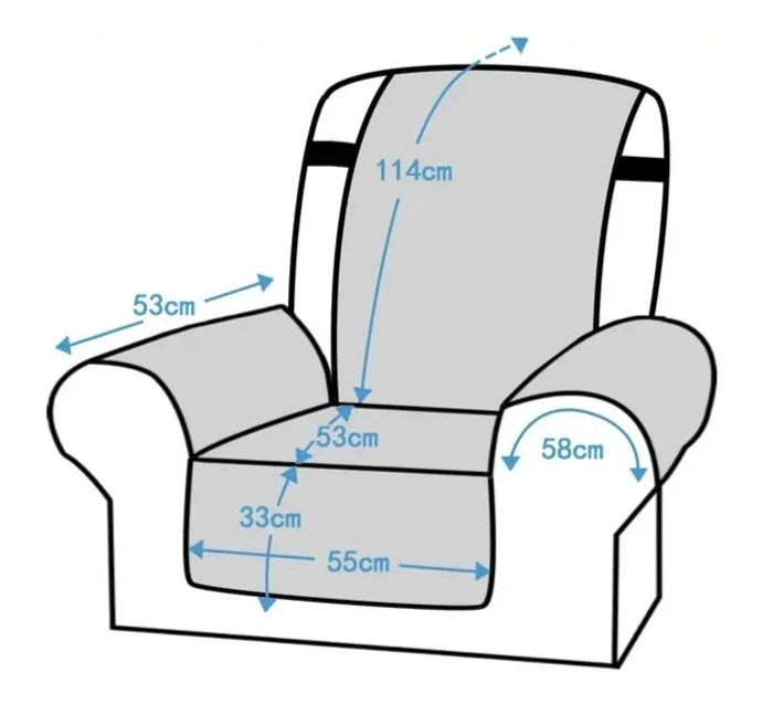 Housse de fauteuil anti-usure, antidérapante, confort accru, protection de fauteuil contre taches et animaux. La livraison prioritaire est offerte !