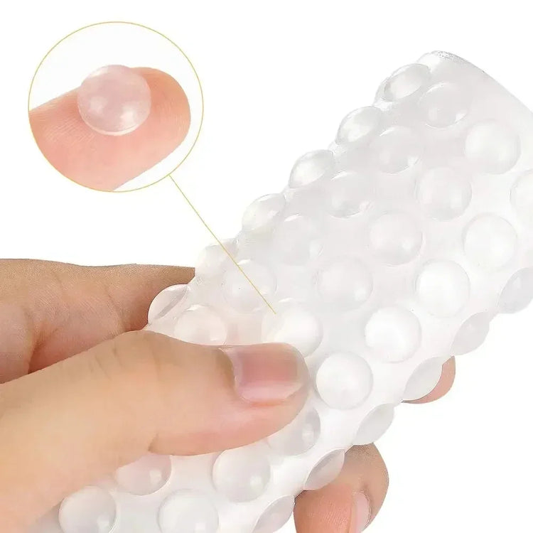 Tampons en caoutchouc transparents auto-adhésifs, amortisseurs de bruit, protection anti-rayures pour meubles, facile à installer, durable et polyvalent pour placards, tiroirs et objets décoratifs. La livraison est offerte !