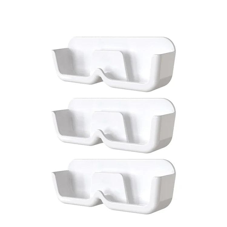 Support mural de rangement pour lunettes, organisateur pratique, idéal près du lit, du coin lecture, de l’ordinateur, dans la salle de bain ou la voiture,  installation facile avec autocollants sans trace. Livraison offerte !
