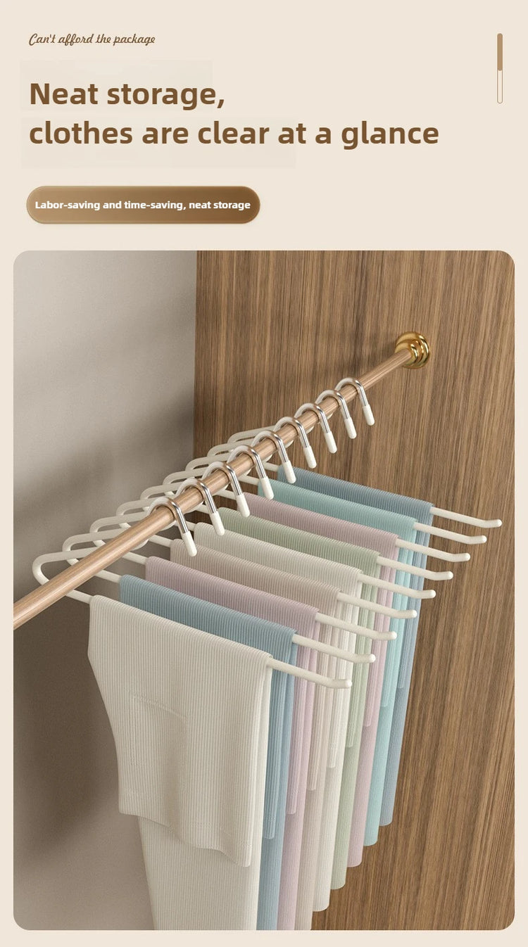 10pcs goose shaped plastic impregnated pants rack, super strong load-bearing, nano anti slip, suitable for both dry and wet use